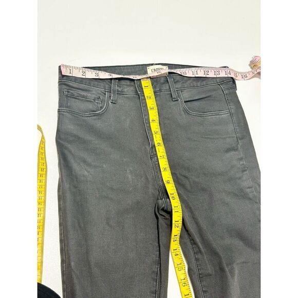 L'Agence Women's Dark Wash High Rise Skinny Jeans Black‎ Size 28 - Picture 6 of 8